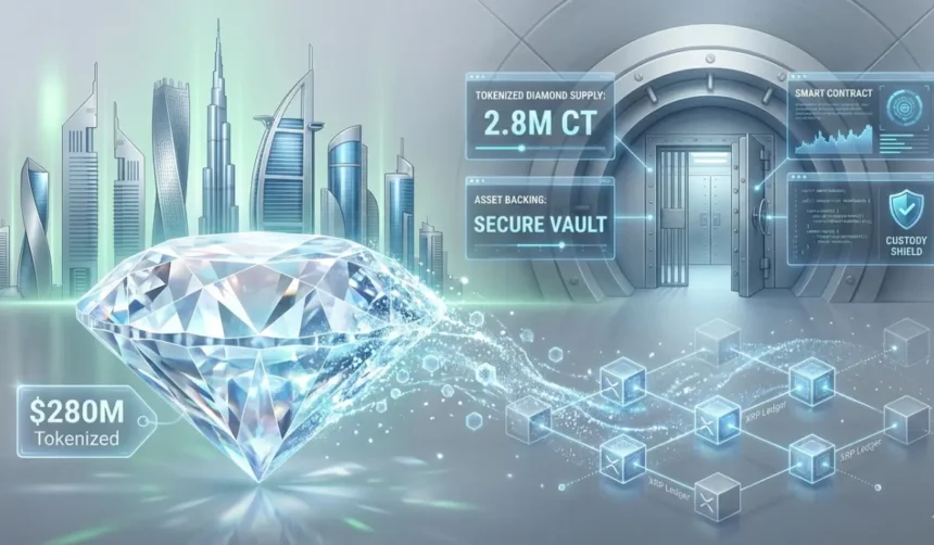 Ripple Backed UAE Firm Tokenizes 280M in Diamonds on XRPL.webp
