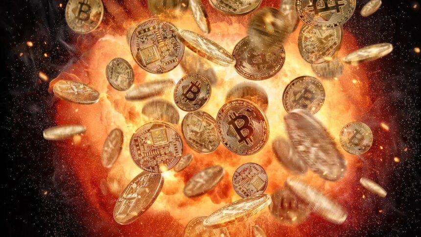 Bitcoin Faces Volatility Amidst Market Uncertainty and Institutional Interest 1 bitcoin explosion 1200x675