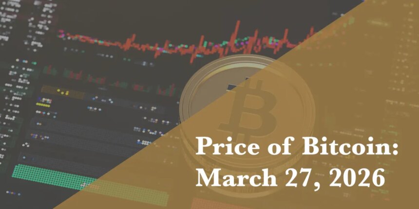Bitcoin Price Drops to $66,587 Amid Market Volatility 1 Price of Bitcoin March 27