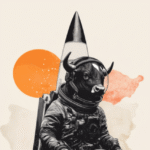 bullish astronaut rocket Medium