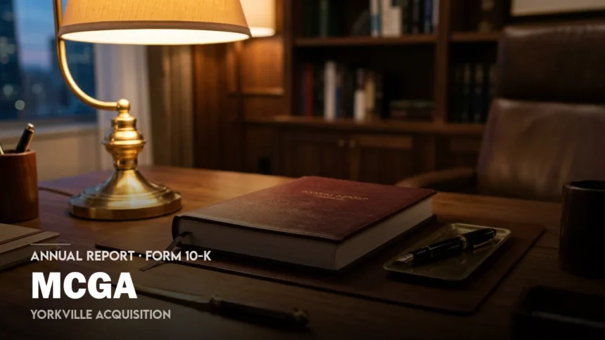 Company Reports No Operations and Significant Net Income Ahead of Initial Business Combination 1 mcga 10 K.webp