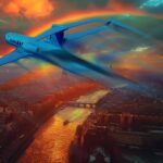 Private Jet Leaving Paris France Aerial River Siene Eiffel Fly Unbranded web