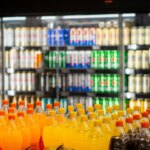 soda bottles at grocery store 2249713917