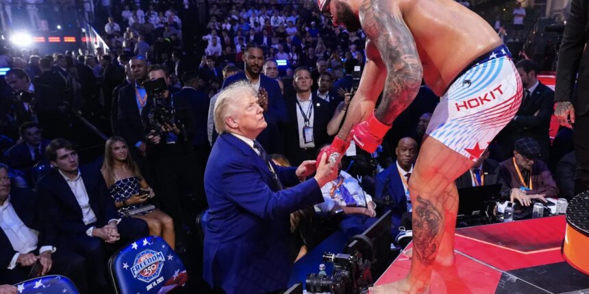 Trump's UFC Event Raises Ethical Concerns Over Stablecoin Payouts 1 GettyImages 2281622701 e1781560813872