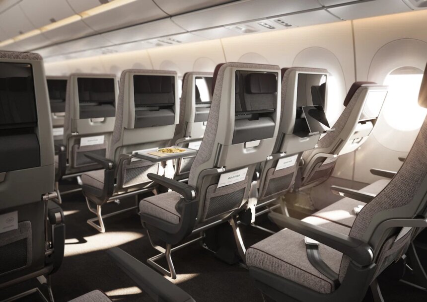 Qantas Backtracks on Promised Legroom for A350 Nonstop Flights 1 Qantas A350 Economy Seat 2