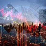 Stock Market Crash Over City Backdrop