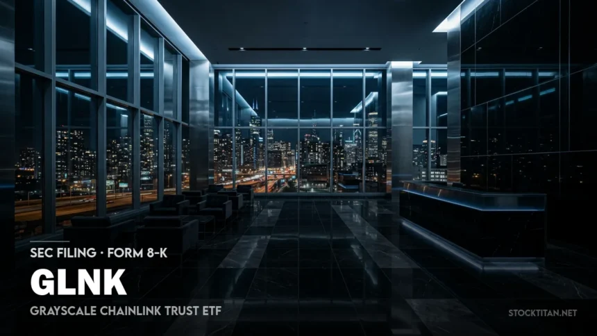 Grayscale Chainlink Trust ETF Announces Interim Co-CFO Appointments 1 glnk 8 K